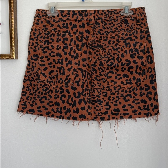 We the Free Leopard Print Mini Skirt 28R - Picture 6 of 7